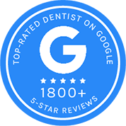 Top Rated Dentist on Google over 1700 five-star reviews