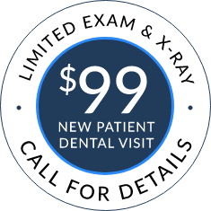 $99 New Patient Dental Visit stamp