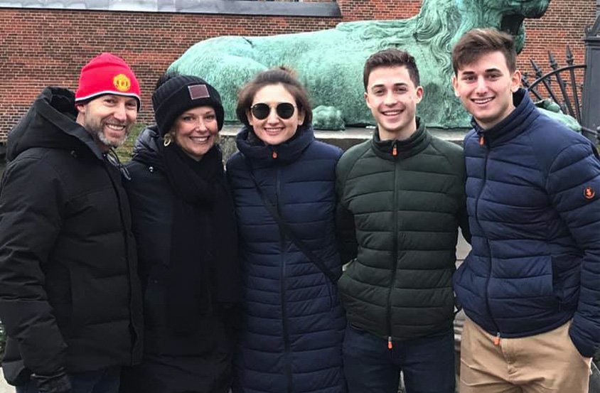 Doctor Rauchberg and his family in Copenhagen