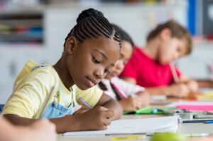 Kids at school.